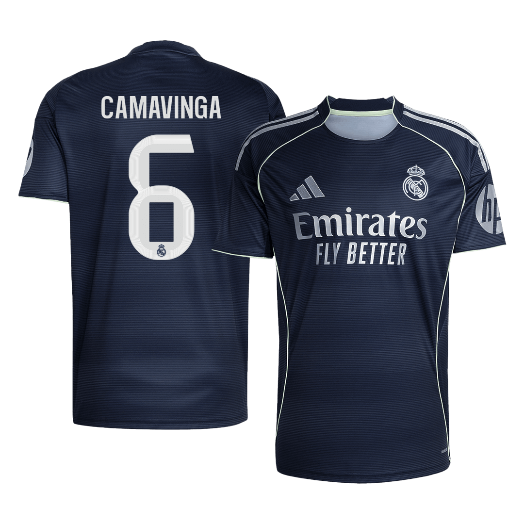 CAMAVINGA #6 Men's Real Madrid 2025/26 Away Soccer Jersey Premium product view 1