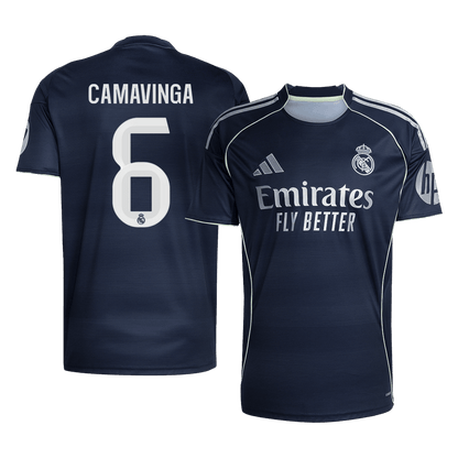CAMAVINGA #6 Men's Real Madrid 2025/26 Away Soccer Jersey Premium product view 1