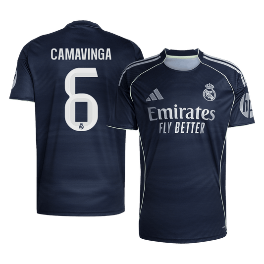 CAMAVINGA #6 Men's Real Madrid 2025/26 Away Soccer Jersey Premium product view 1