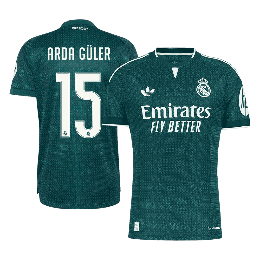 ARDA GÜLER #15 Men's Real Madrid 2026/27 Player Version Away Soccer Jersey product view 1