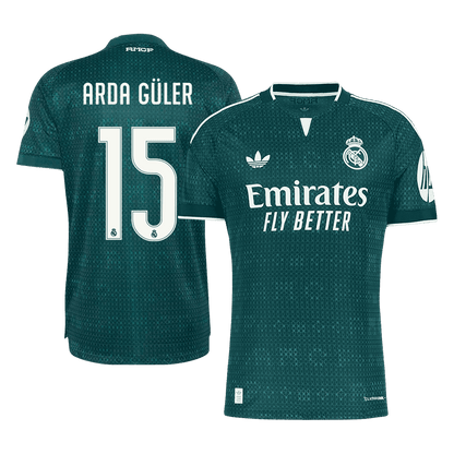 ARDA GÜLER #15 Men's Real Madrid 2026/27 Player Version Away Soccer Jersey product view 1
