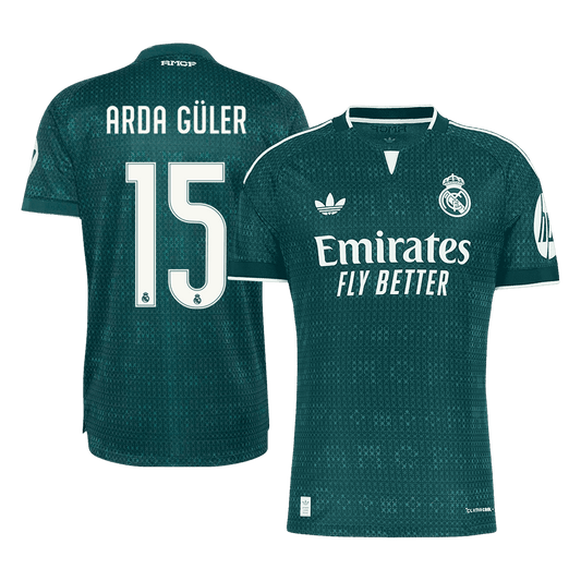 ARDA GÜLER #15 Men's Real Madrid 2026/27 Player Version Away Soccer Jersey product view 1
