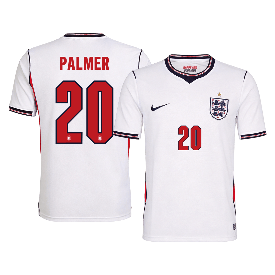 PALMER #20 Men's England World Cup 2026 Home Soccer Jersey product view 1