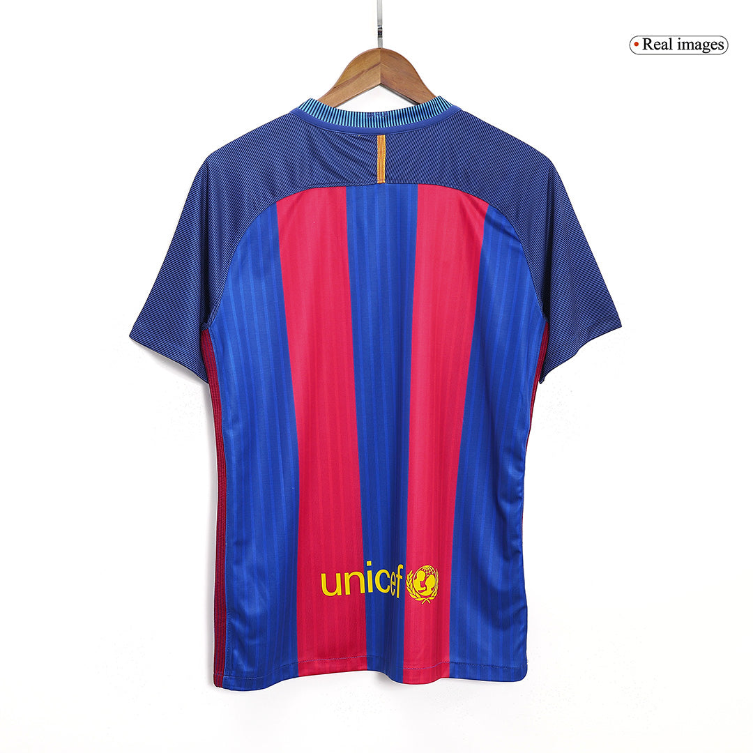Retro MESSI #10 Men's Barcelona 2016/17 Home Soccer Jersey product view 10