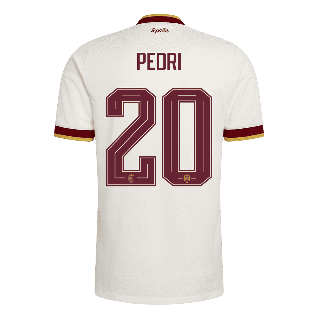 PEDRI #20 Men's Spain World Cup 2026 Player Version Champion Edition Away Soccer Jersey product view 9