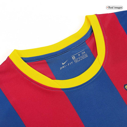 Retro DAVID VILLA #7 Men's Barcelona 2010/11 Home Soccer Jersey product view 8