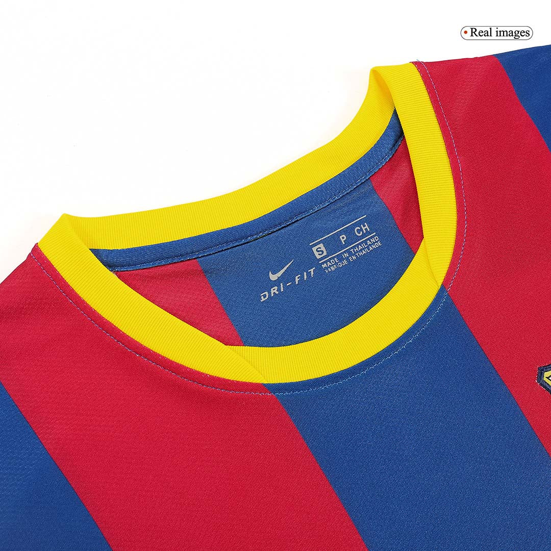 Retro MESSI #10 Men's Barcelona 2010/11 Home Soccer Jersey product view 8