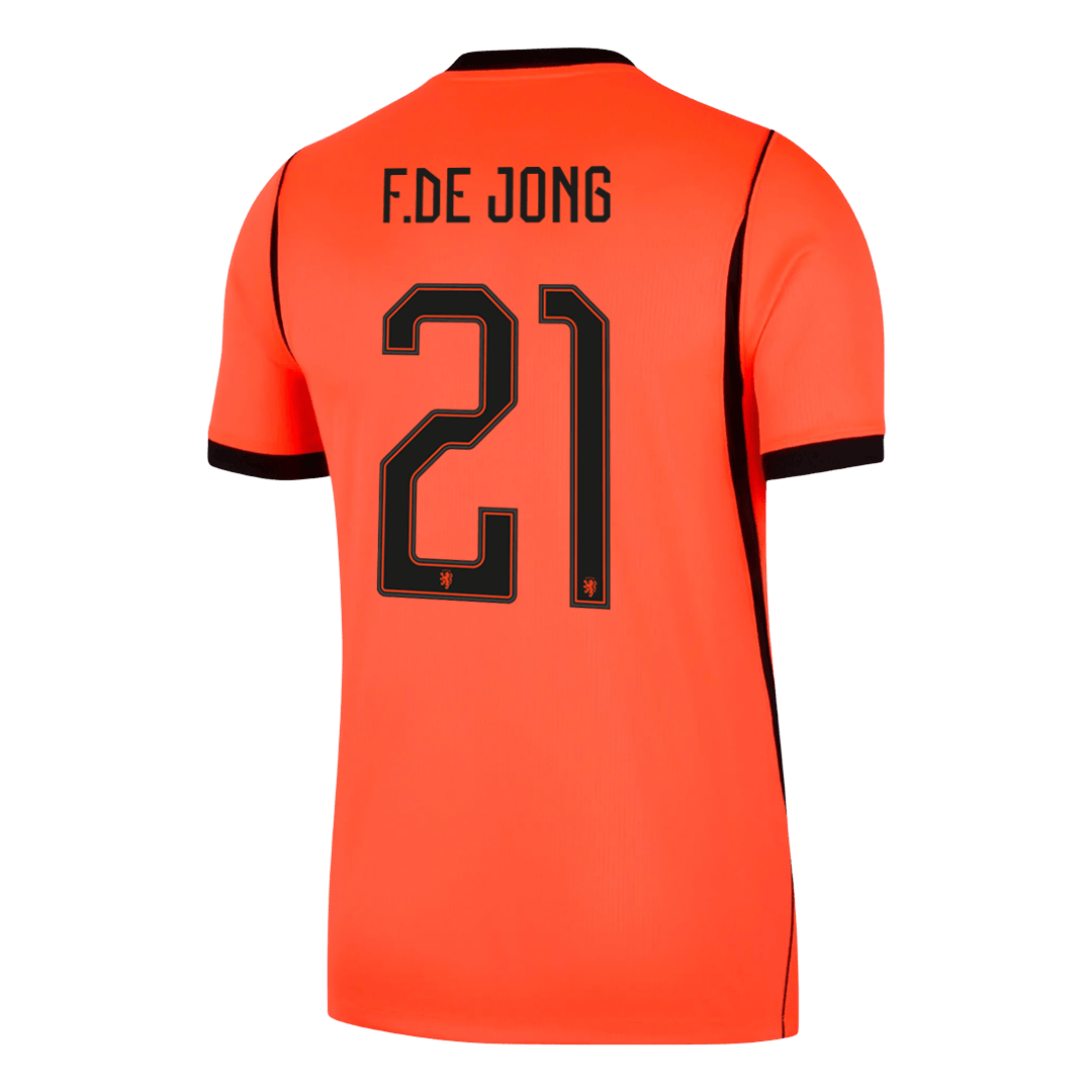F.DE JONG #21 Men's Netherlands World Cup 2026 Home Soccer Jersey product view 9