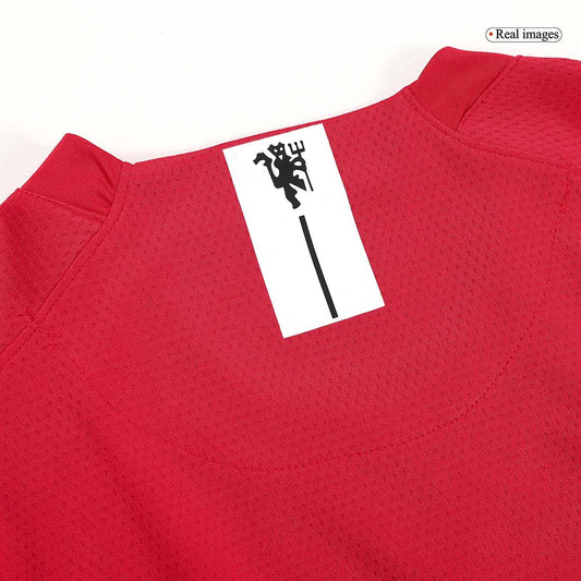 Retro SCHOLES #18 Men's Manchester United UCL Final 2007/08 Home Long Sleeve Soccer Jersey product view 2
