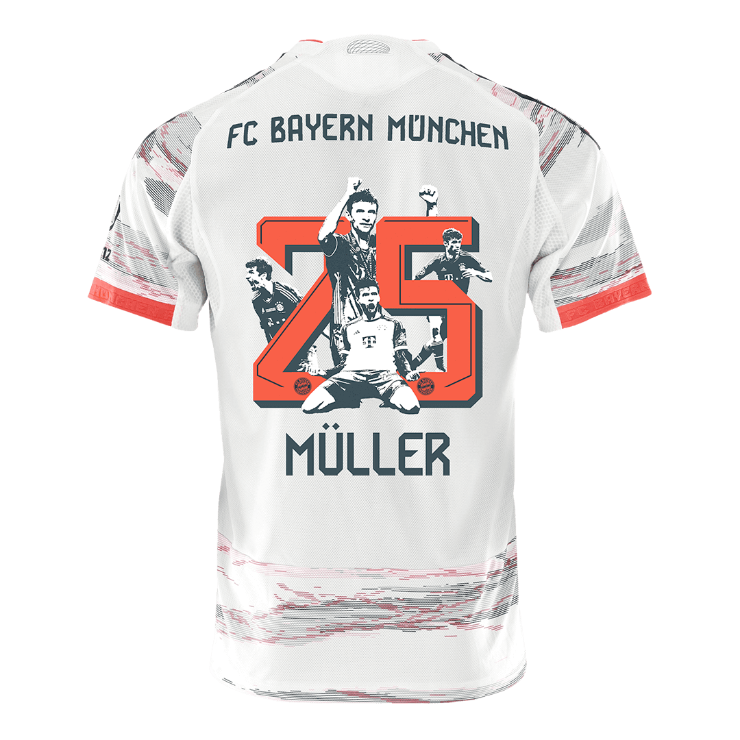 MÜLLER Special #25 Men's Bayern Munich 2025/26 Player Version Away Soccer Jersey - Slim Fit product view 12