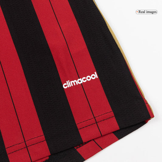 Retro Men's AC Milan 2013/14 Home Long Sleeve Soccer Jersey product view 2