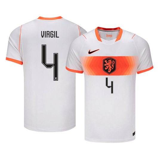 VIRGIL #4 Men's Netherlands World Cup 2026 Away Soccer Jersey product view 1