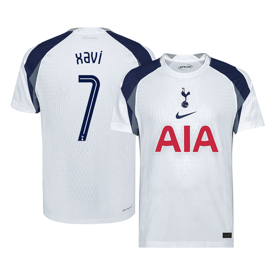 XAVI #7 Men's Tottenham Hotspur UCL 2025/26 Player Version Home Soccer Jersey - Slim Fit product view 1