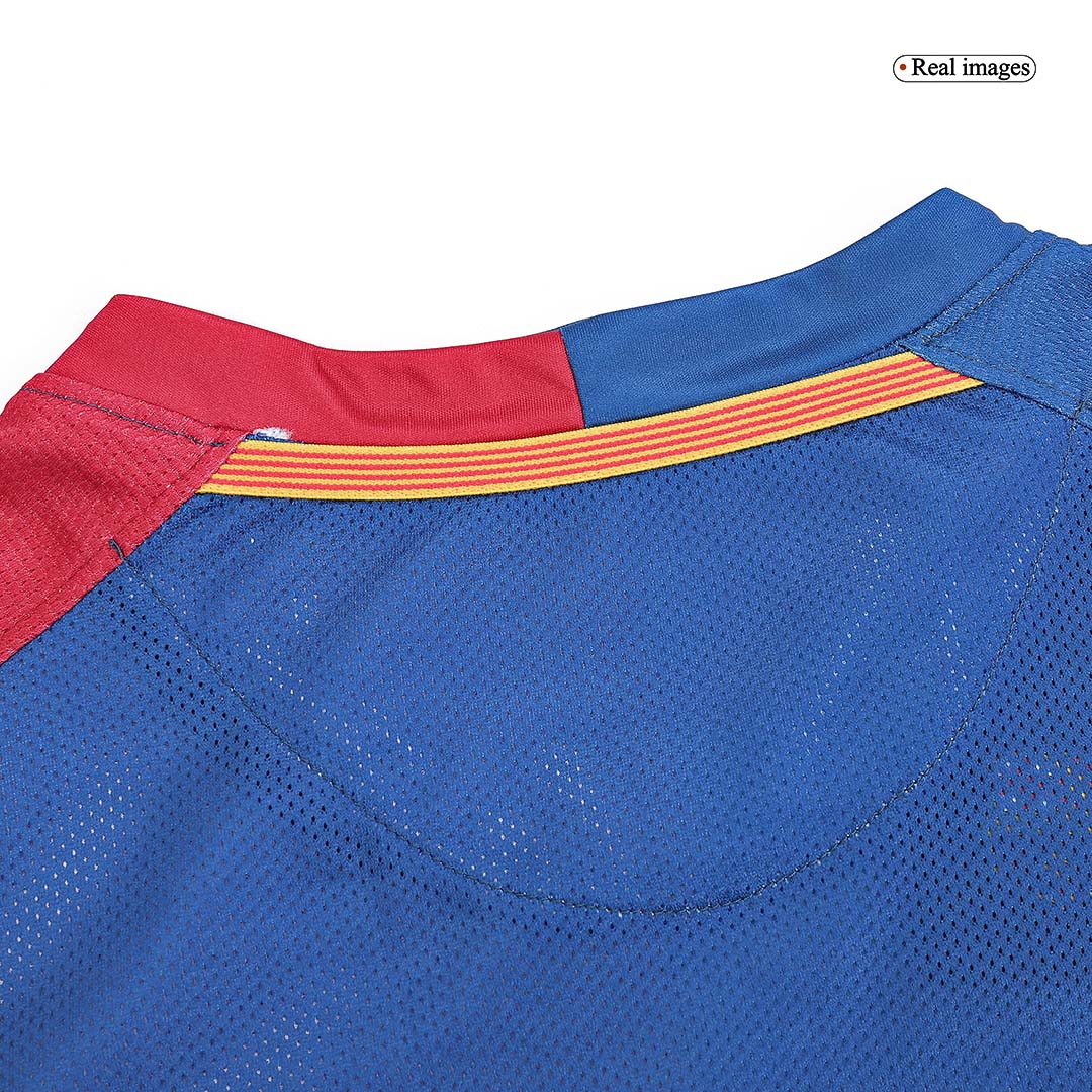 Retro MESSI #10 Men's Barcelona UCL UCL Final 2008/09 Home Long Sleeve Soccer Jersey product view 3