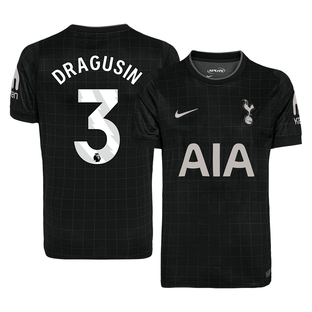 DRAGUSIN #3 Men's Tottenham Hotspur 2025/26 Away Soccer Jersey product view 1