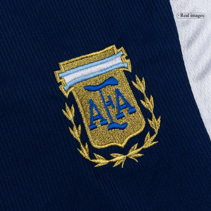 Retro Men's Argentina 1998 Away Soccer Jersey product view 6