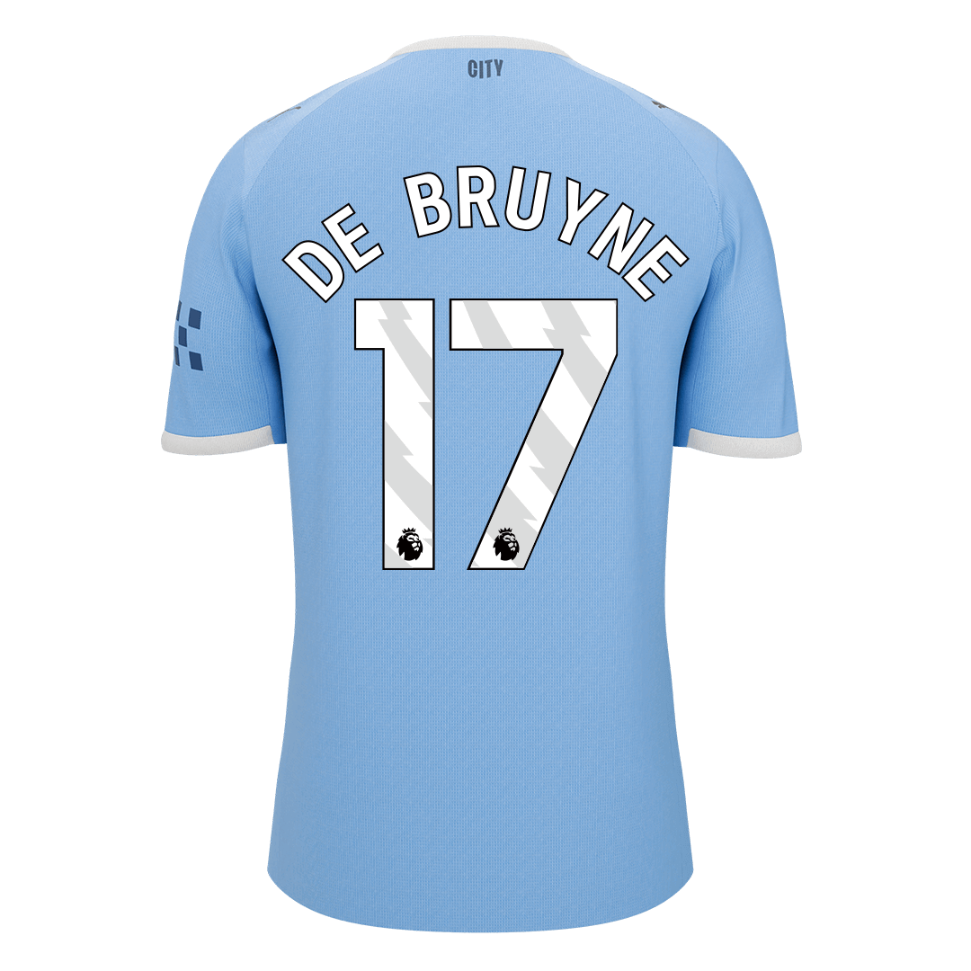 DE BRUYNE #17 Men's Manchester City 2025/26 Home Soccer Jersey Premium product view 10