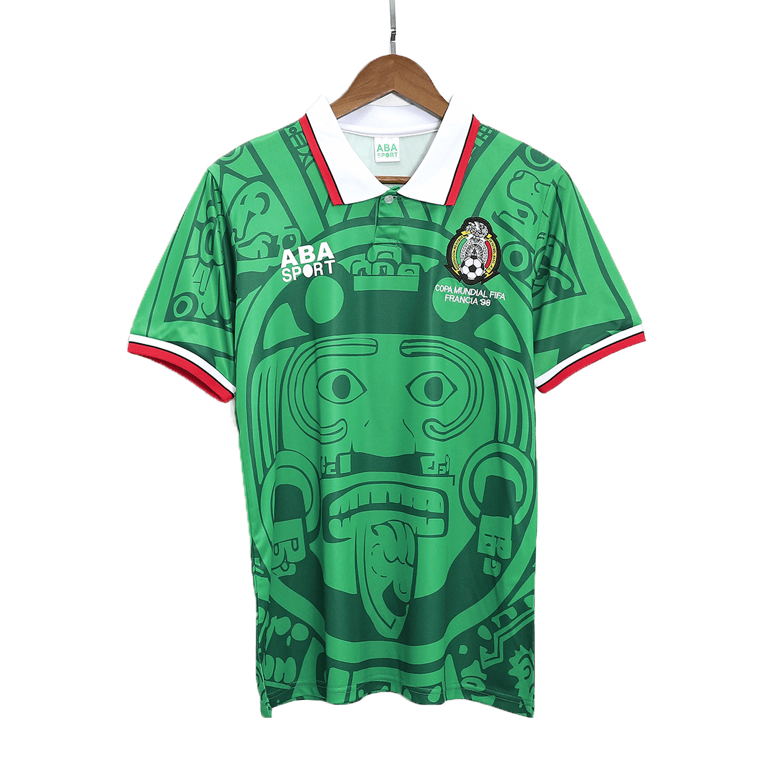 Retro Men's Mexico 1998 Home Soccer Jersey product view 1