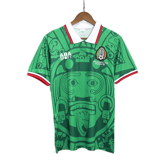 Retro Men's Mexico 1998 Home Soccer Jersey product view 1