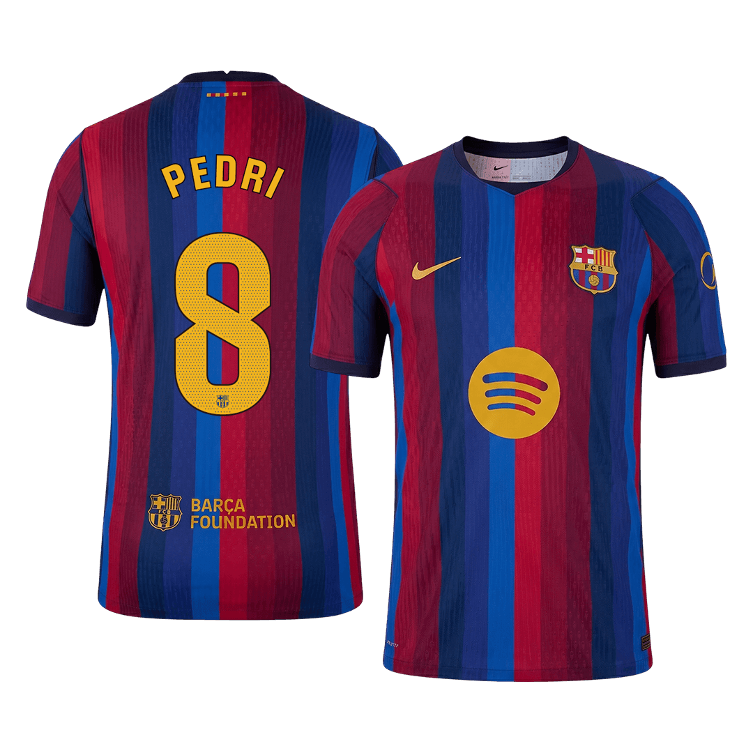PEDRI #8 Men's Barcelona 2026/27 Player Version Home Soccer Jersey product view 1