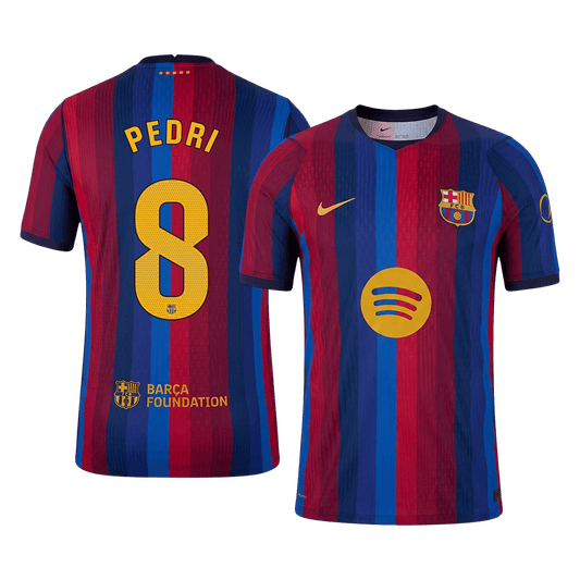 PEDRI #8 Men's Barcelona 2026/27 Player Version Home Soccer Jersey product view 1