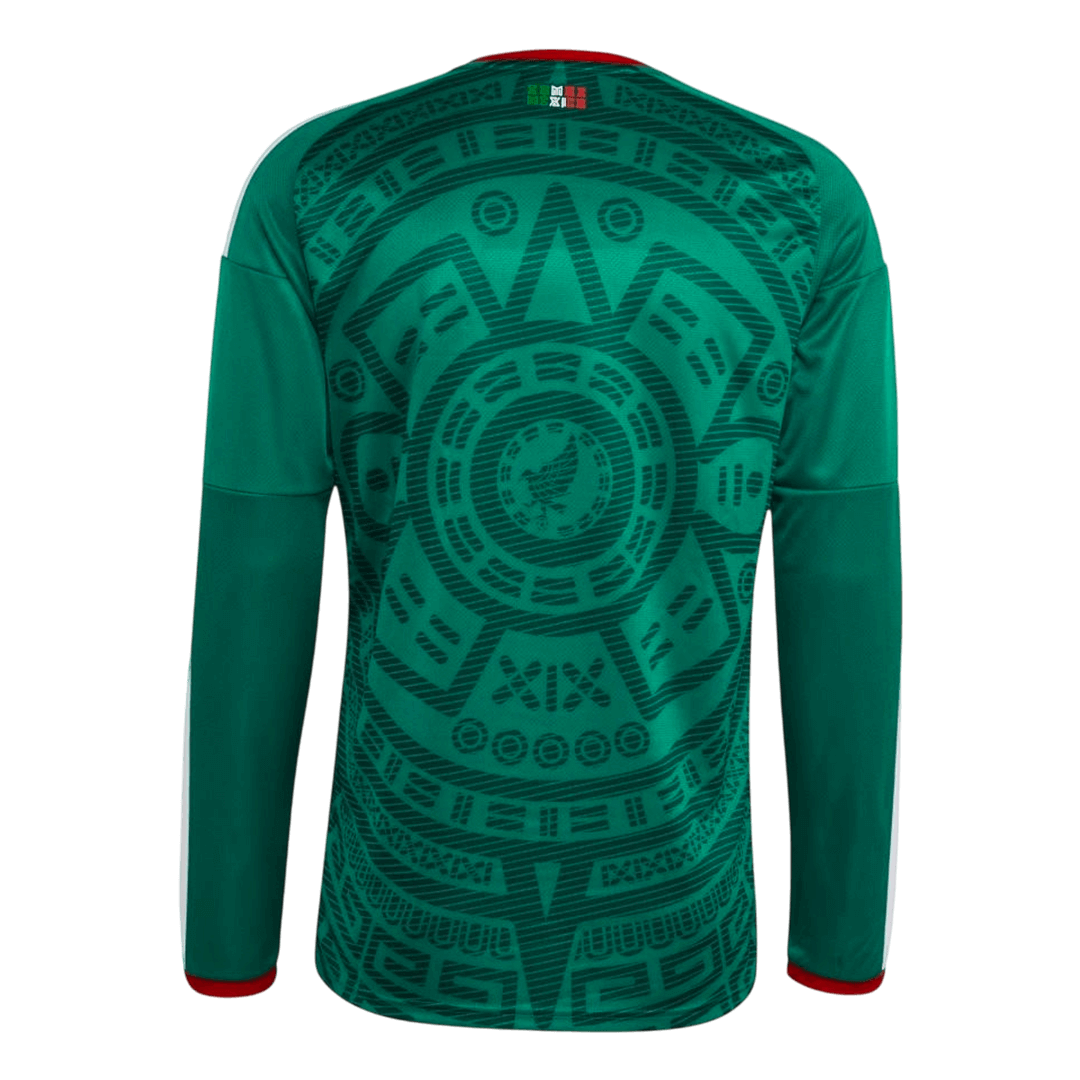 Men's Mexico World Cup 2026 Home Long Sleeve Soccer Jersey product view 9
