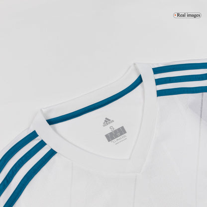 Retro Men's Real Madrid 2017/18 Home Long Sleeve Soccer Jersey product view 8