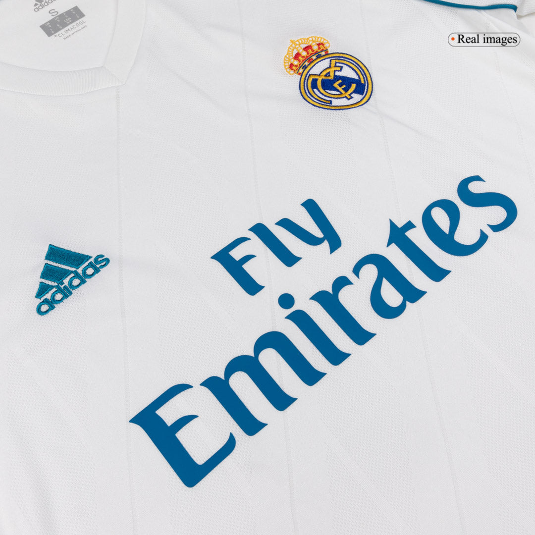 Retro RONALDO #7 Men's Real Madrid 2017/18 Home Long Sleeve Soccer Jersey product view 5