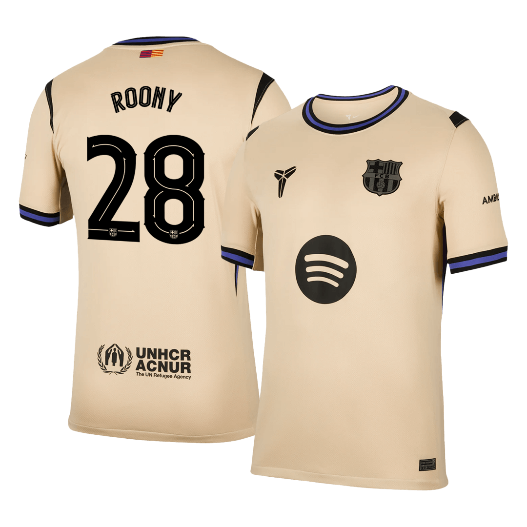 ROONY #28 Men's Barcelona 2025/26 Away Soccer Jersey product view 1