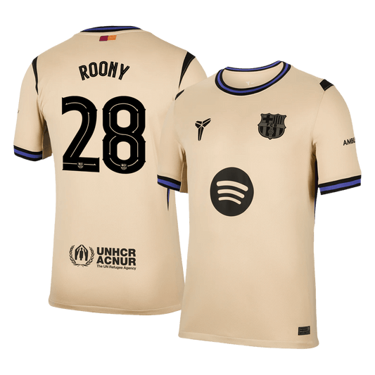 ROONY #28 Men's Barcelona 2025/26 Away Soccer Jersey product view 1