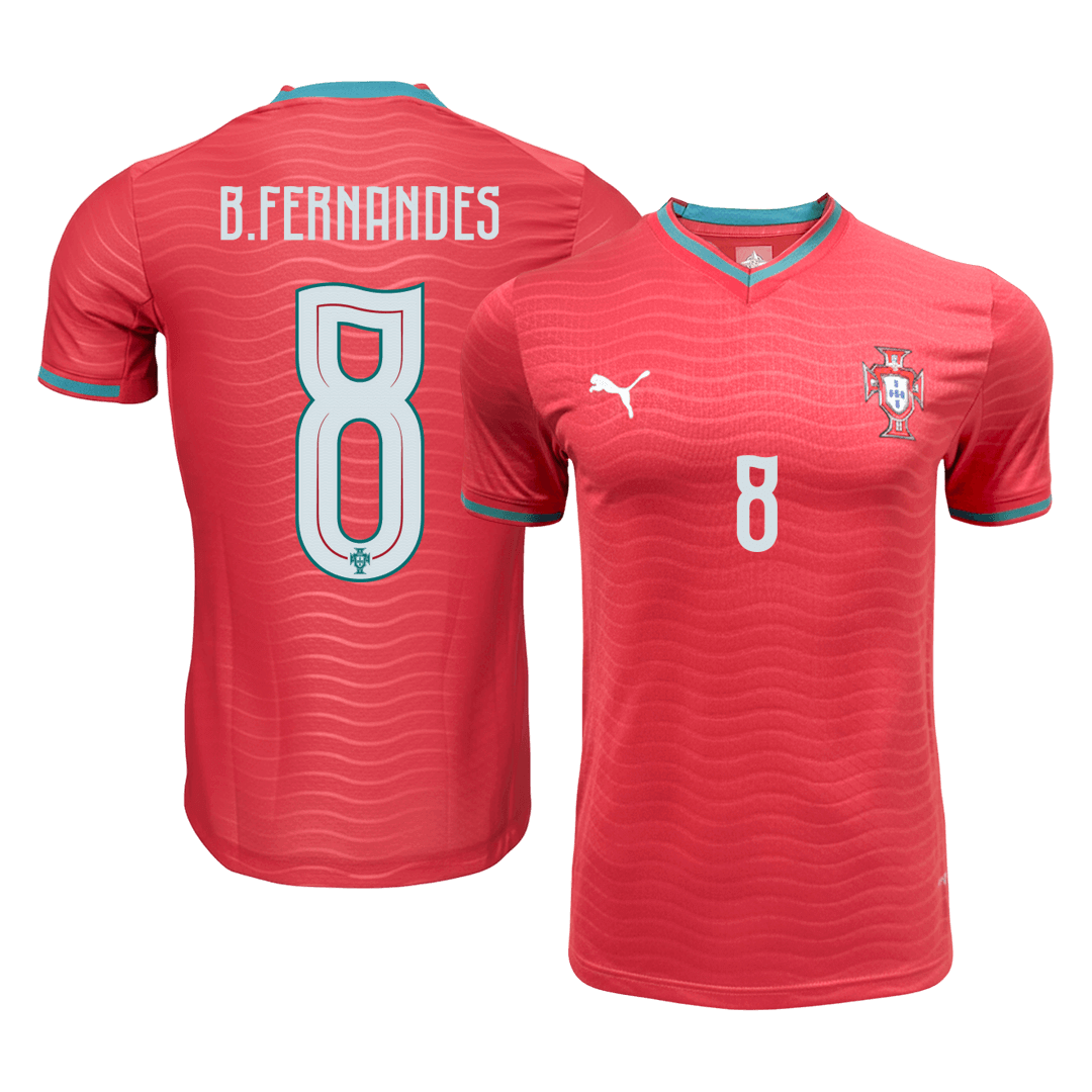 B.FERNANDES #8 Men's Portugal World Cup 2026 Player Version Home Soccer Jersey - Slim Fit product view 1