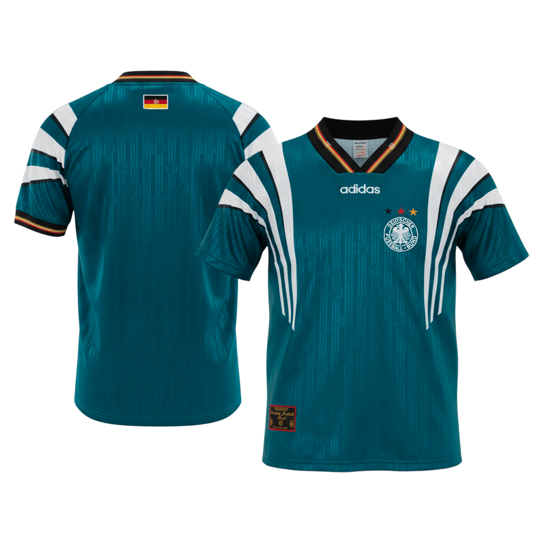Retro Men's Germany 1996/97 Away Soccer Jersey product view 8