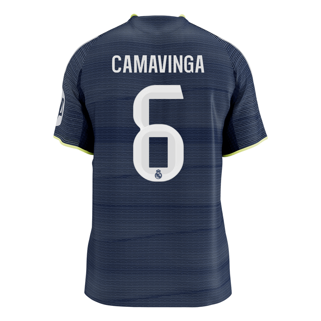 CAMAVINGA #6 Men's Real Madrid 2025/26 Player Version Away Soccer Jersey - Slim Fit Premium product view 9