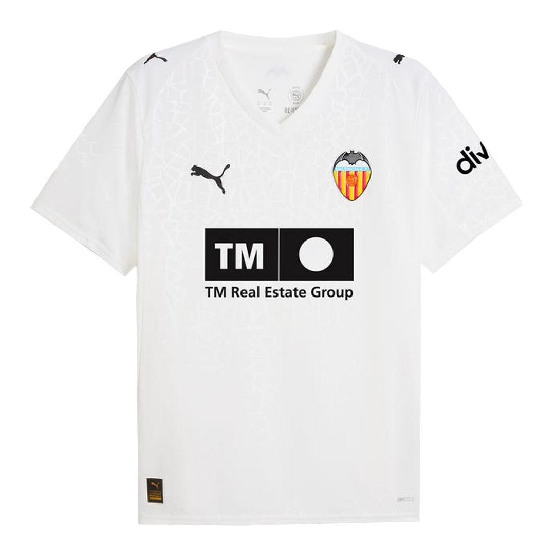 Men's Valencia 2025/26 Home Soccer Jersey product view 1