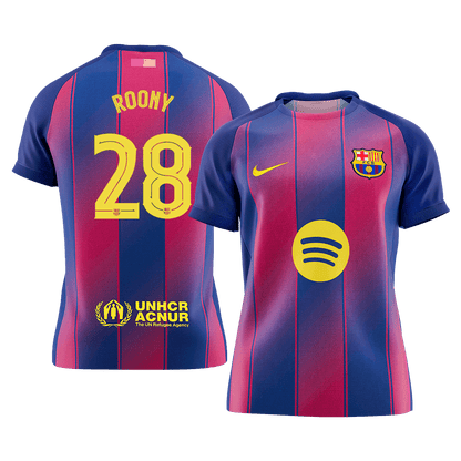 ROONY #28 Men's Barcelona UCL 2025/26 Home Soccer Jersey Premium product view 1