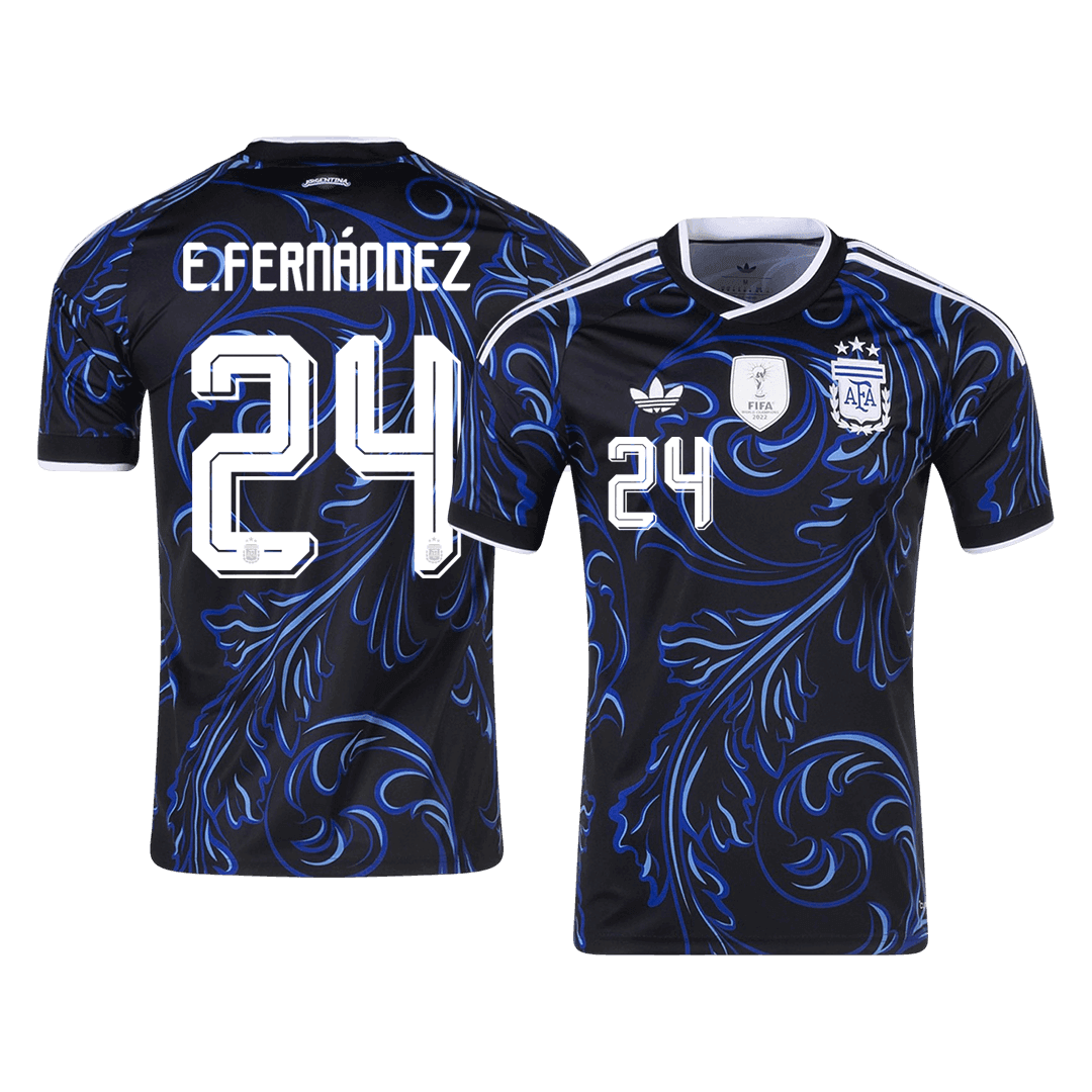 E. FERNÁNDEZ #24 Men's Argentina World Cup 2026 Away Soccer Jersey product view 1