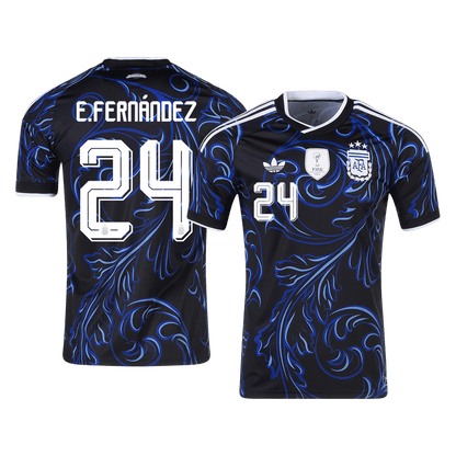 E. FERNÁNDEZ #24 Men's Argentina World Cup 2026 Away Soccer Jersey product view 1