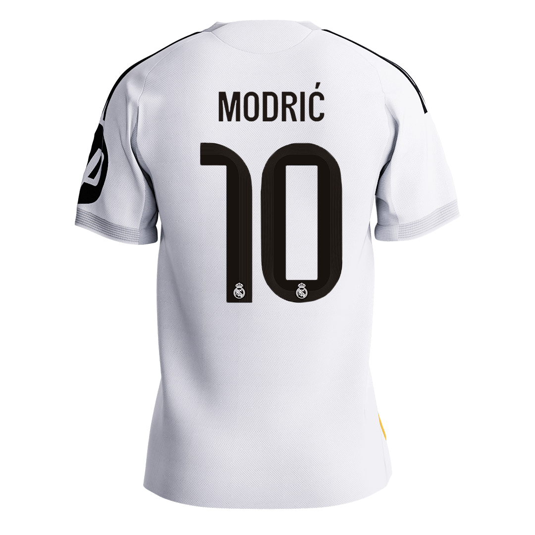 MODRIĆ #10 Men's Real Madrid 2025/26 Player Version Home Soccer Jersey - Slim Fit Premium product view 9