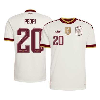 PEDRI #20 Men's Spain World Cup 2026 Player Version Champion Edition Away Soccer Jersey product view 1