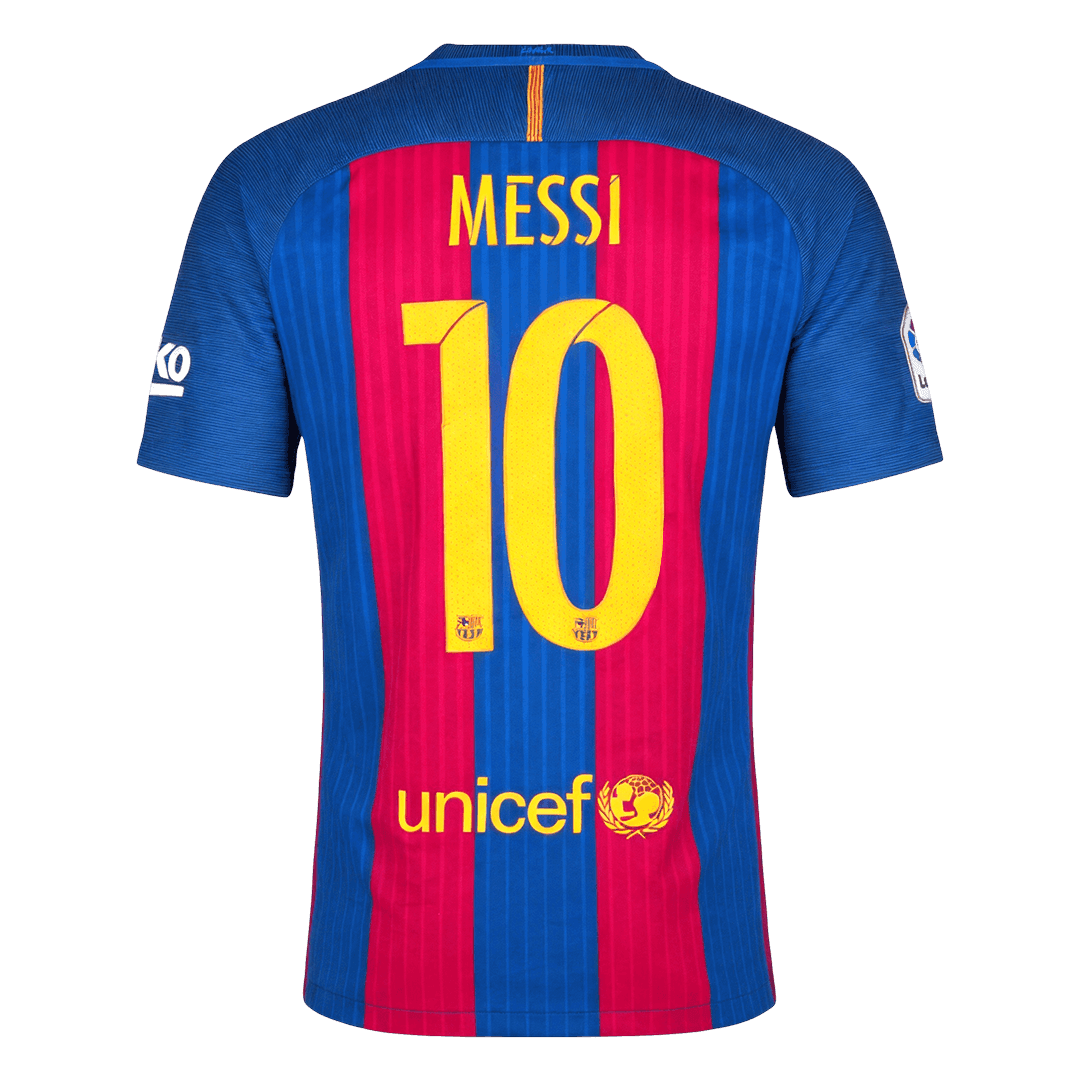 Retro MESSI #10 Men's Barcelona 2016/17 Home Soccer Jersey product view 12