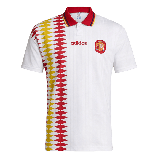 Retro Men's Spain 1994 Away Soccer Jersey product view 1
