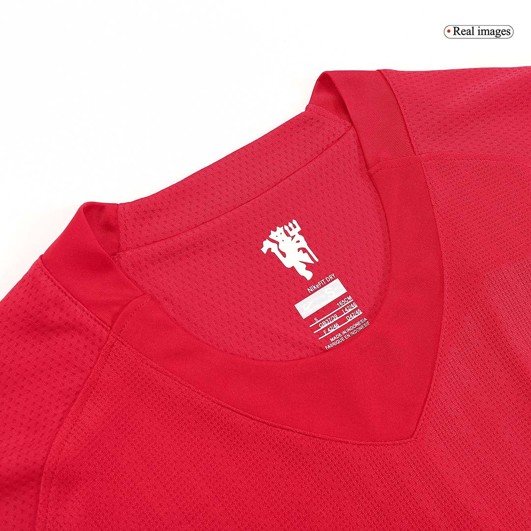 Retro ROONEY #10 Men's Manchester United 2007/08 Home Long Sleeve Soccer Jersey product view 6