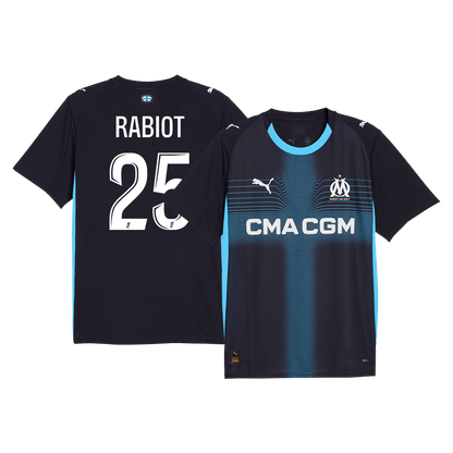 RABIOT #25 Men's Marseille 2025/26 Away Soccer Jersey product view 1