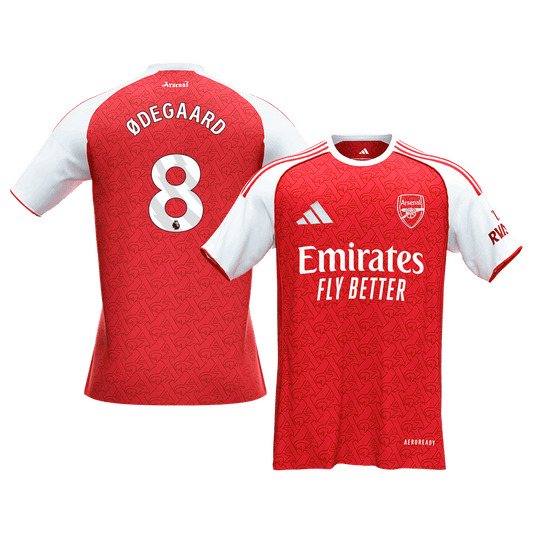 ØDEGAARD #8 Men's Arsenal 2025/26 Home Soccer Jersey Premium product view 1