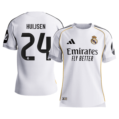 HUIJSEN #24 Men's Real Madrid 2025/26 Player Version Home Soccer Jersey - Slim Fit Premium product view 1