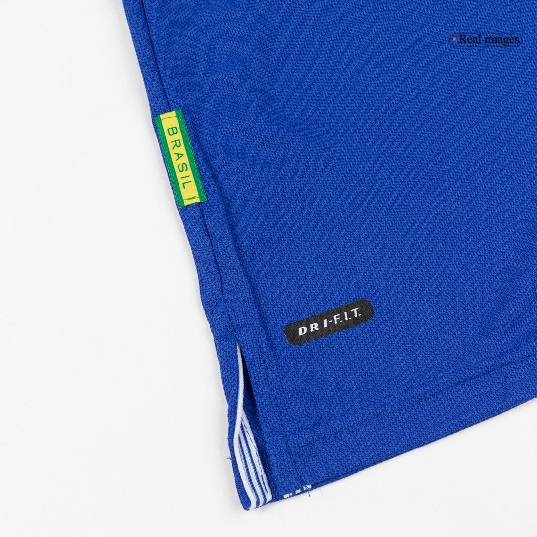 Retro Men's Brazil 1998 Away Soccer Jersey product view 3