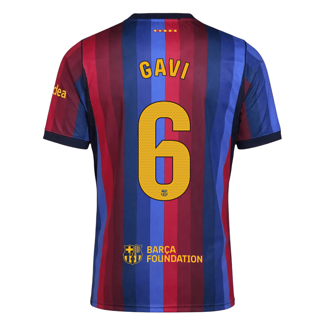 GAVI #6 Men's Barcelona 2026/27 Home Soccer Jersey product view 3