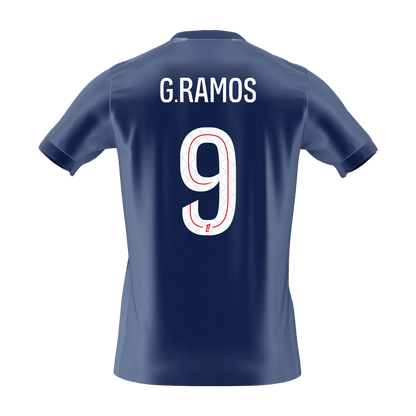 G.RAMOS #9 Men's PSG 2025/26 Home Soccer Jersey Premium product view 8