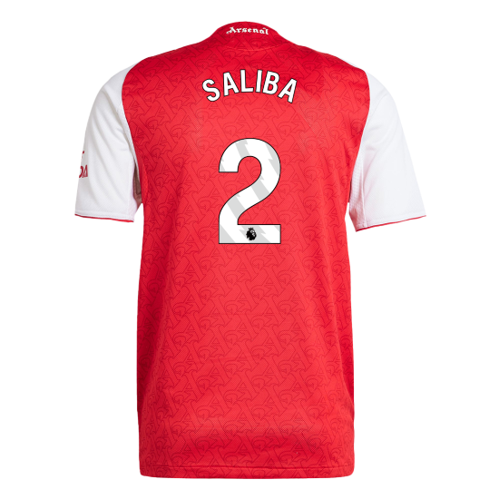 SALIBA #2 Men's Arsenal 2025/26 Player Version Home Soccer Jersey - Slim Fit product view 12