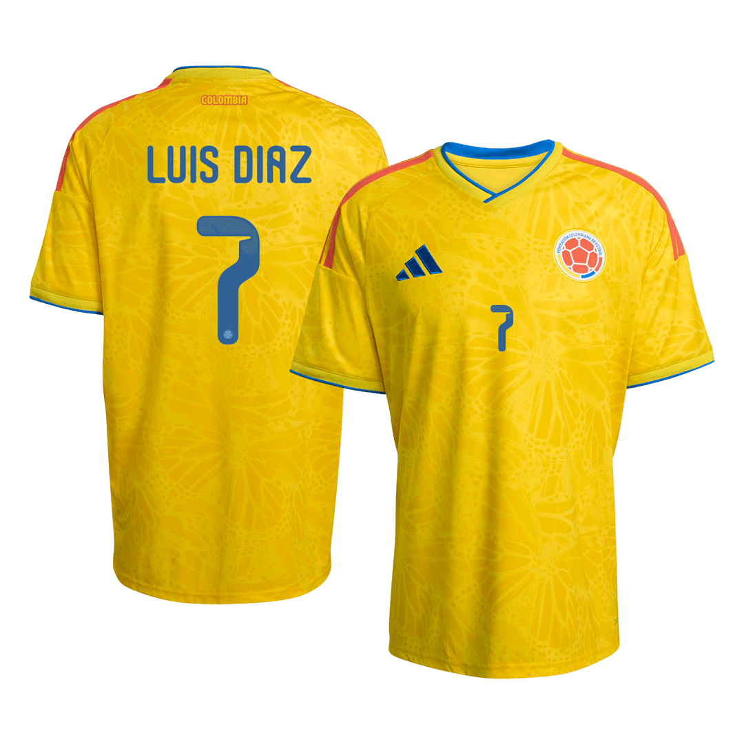 LUIS DíAZ #7 Men's Colombia World Cup 2026 Home Soccer Jersey product view 1